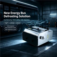 Descongelador integrado de aquecimento e resfriamento para ônibus EV